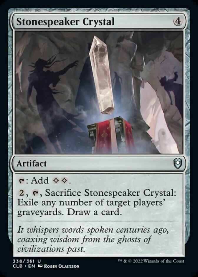 Stonespeaker Crystal [Commander Legends: Battle for Baldur's Gate]