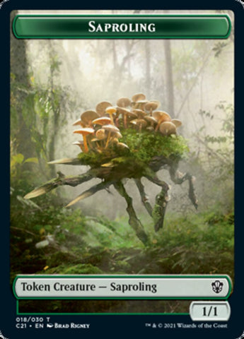 Food // Saproling Double-Sided Token [Commander 2021 Tokens]