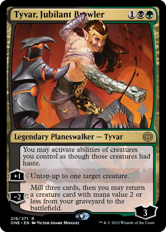 Tyvar, Jubilant Brawler (Promo Pack) [Phyrexia: All Will Be One Promos]