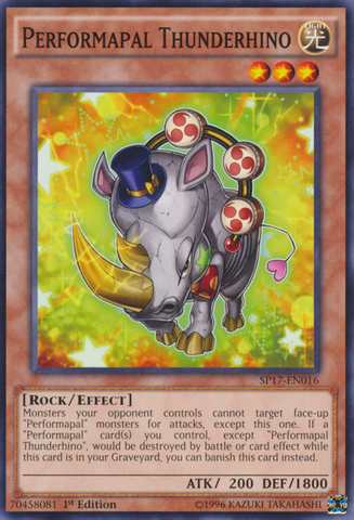 Performapal Thunderhino [SP17-EN016] Common