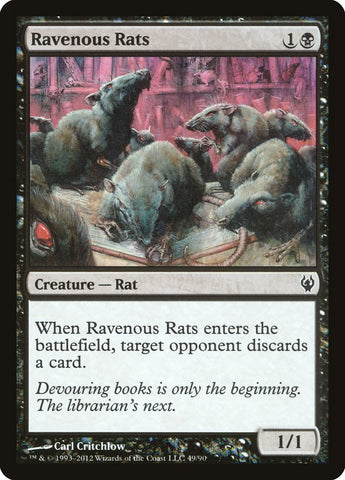 Ravenous Rats [Duel Decks: Izzet vs. Golgari]