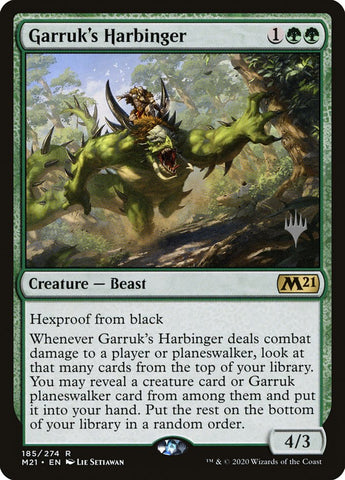 Garruk's Harbinger (Promo Pack) [Core Set 2021 Promos]