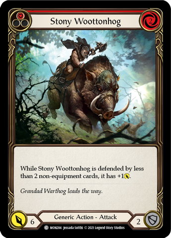 Stony Woottonhog (Red) [MON284] (Monarch)  1st Edition Normal