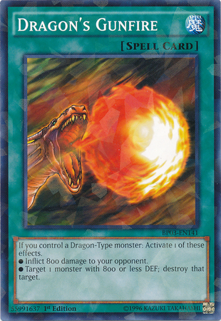 Dragon's Gunfire [BP03-EN141] Shatterfoil Rare