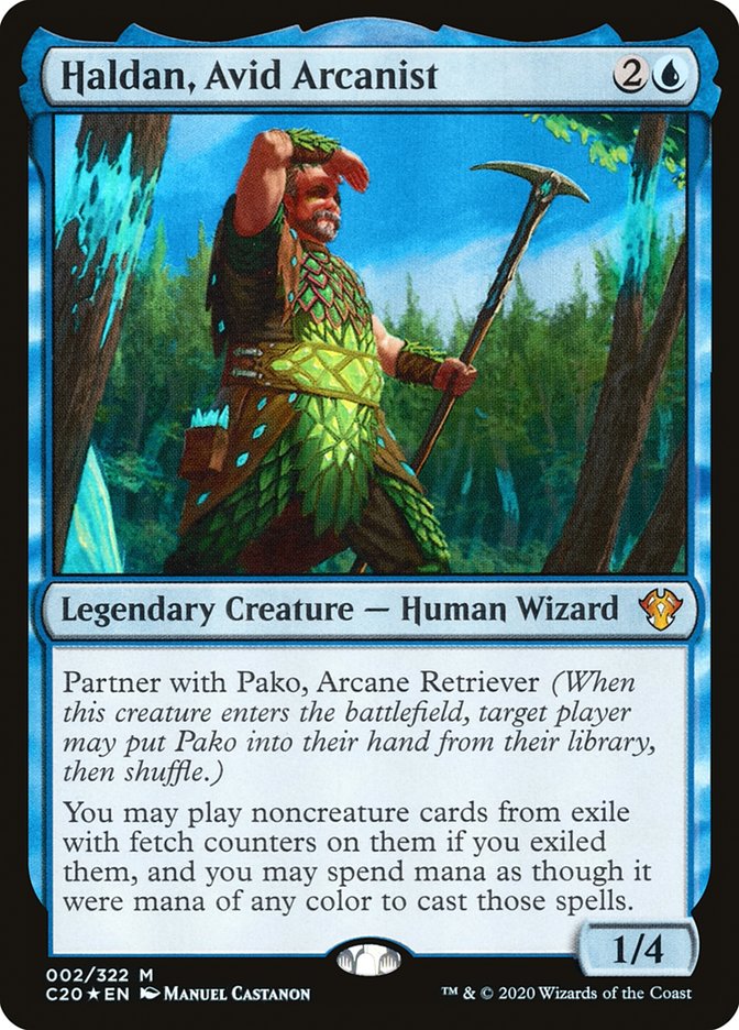 Haldan, Avid Arcanist [Commander 2020]