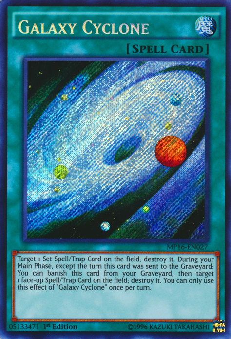 Galaxy Cyclone [MP16-EN027] Secret Rare