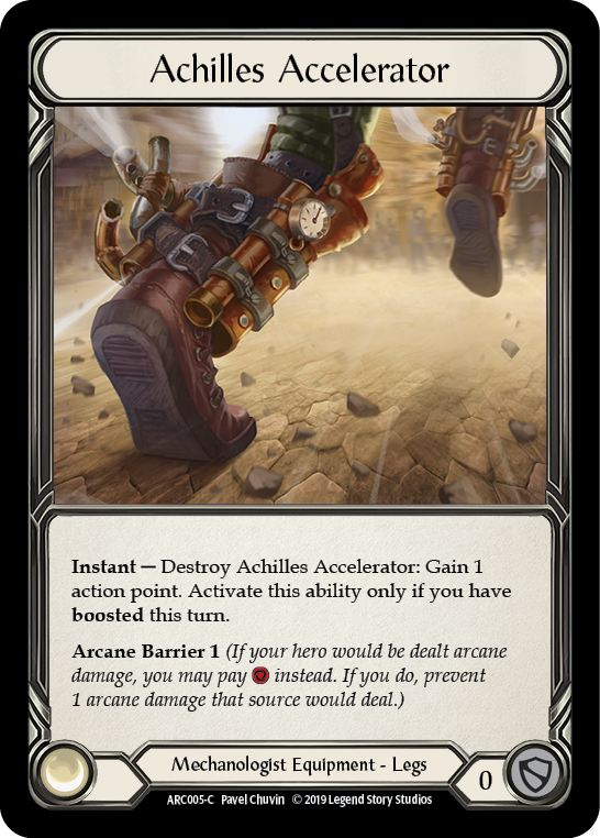 Achilles Accelerator [ARC005-C] (Arcane Rising)  1st Edition Cold Foil