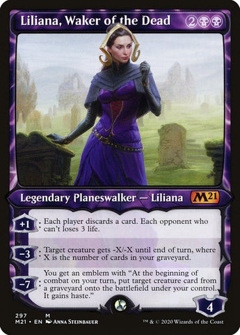 Liliana, Waker of the Dead (Showcase) [Core Set 2021]