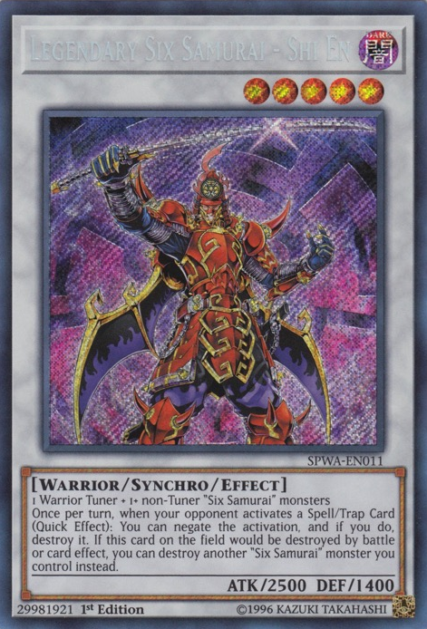 Legendary Six Samurai - Shi En [SPWA-EN011] Secret Rare