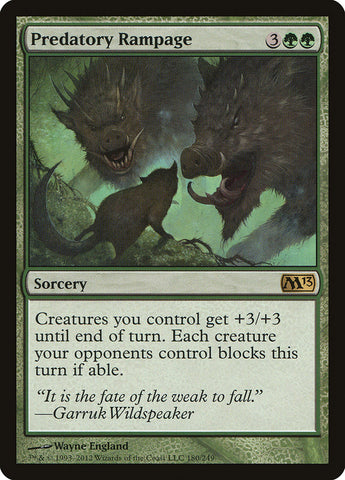 Predatory Rampage [Magic 2013]