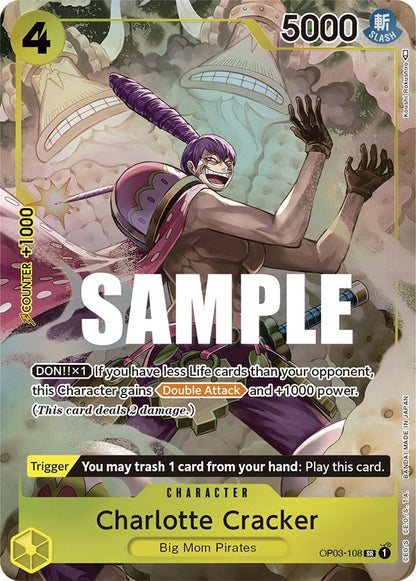 Charlotte Cracker (Alternate Art) (OP03-108) - [Pillars of Strength] Foil