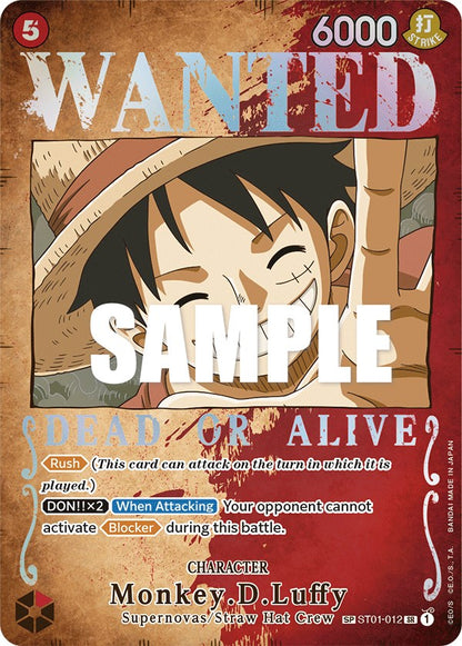 Monkey.D.Luffy (Wanted Poster) (ST01-012) - [Pillars of Strength] Foil