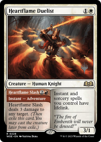 Heartflame Duelist // Heatflame Duelist (Promo Pack) [Wilds of Eldraine Promos]