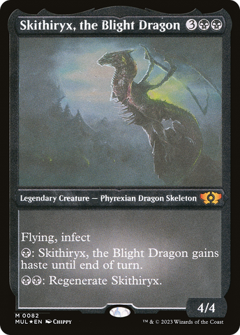 Skithiryx, the Blight Dragon (Foil Etched) [Multiverse Legends]