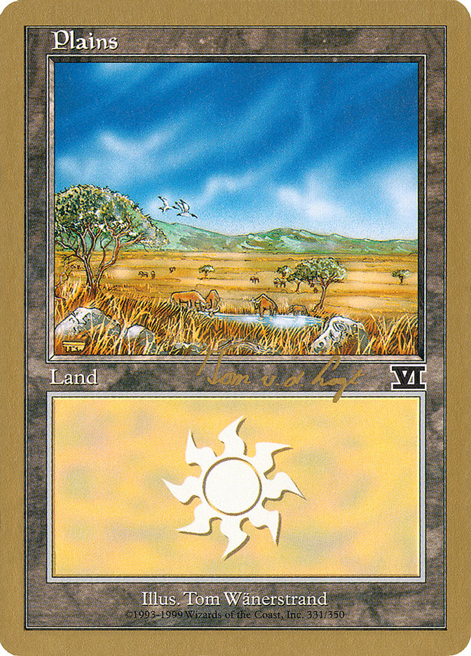 Plains (tvdl331) (Tom van de Logt) [World Championship Decks 2000]