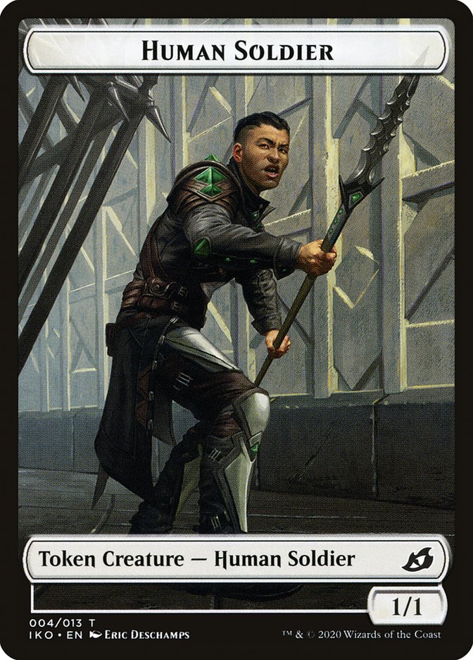 Kraken // Human Soldier (004) Double-Sided Token [Ikoria: Lair of Behemoths Tokens]