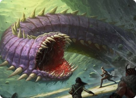 Purple Worm Art Card [Dungeons & Dragons: Adventures in the Forgotten Realms Art Series]