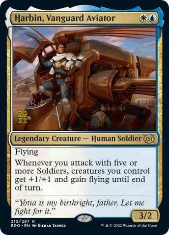 Harbin, Vanguard Aviator [The Brothers' War Prerelease Promos]