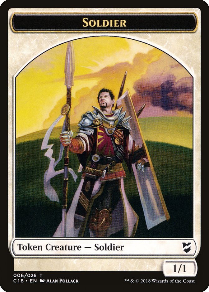 Cat // Soldier Double-Sided Token [Commander 2018 Tokens]