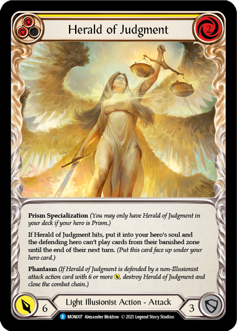 Herald of Judgment [MON007-RF] (Monarch)  1st Edition Rainbow Foil