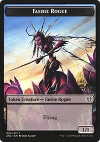 Faerie Rogue // Germ Double-Sided Token [Zendikar Rising Commander Tokens]