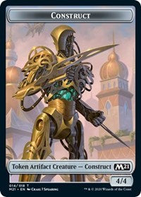 Construct // Zombie Double-Sided Token [Core Set 2021 Tokens]