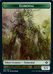 Elemental // Food (18) Double-Sided Token [Modern Horizons 2 Tokens]