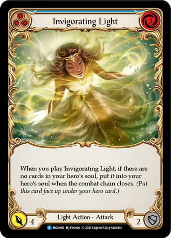 Invigorating Light (Blue) [MON068] (Monarch)  1st Edition Normal