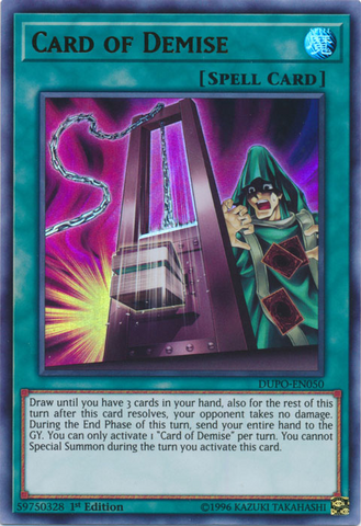 Card of Demise [DUPO-EN050] Ultra Rare