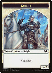 Knight (005) // Spirit (023) Double-Sided Token [Commander 2015 Tokens]