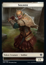 Soldier // Stangg Twin Double-Sided Token [Dominaria United Tokens]