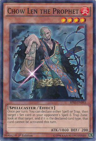 Chow Len the Prophet [BP03-EN093] Shatterfoil Rare