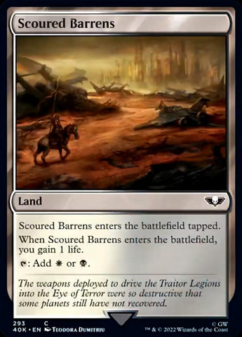 Scoured Barrens (Surge Foil) [Warhammer 40,000]