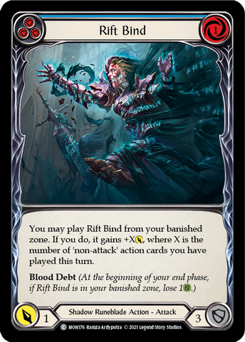 Rift Bind (Blue) [MON176] (Monarch)  1st Edition Normal