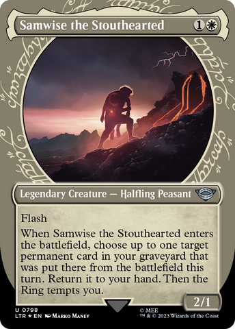 Samwise the Stouthearted (Showcase) (Surge Foil) [The Lord of the Rings: Tales of Middle-Earth]