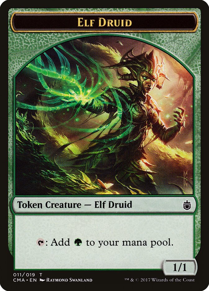 Elf Druid Token [Commander Anthology Tokens]