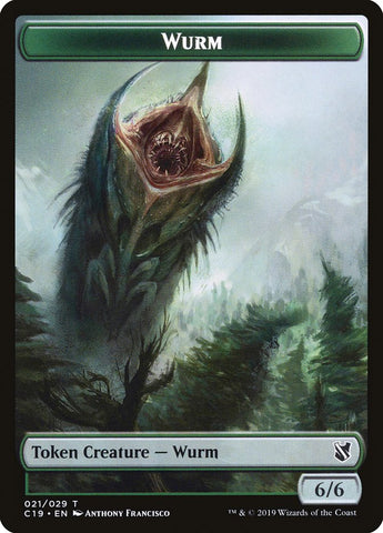 Beast (014) // Wurm Double-Sided Token [Commander 2019 Tokens]