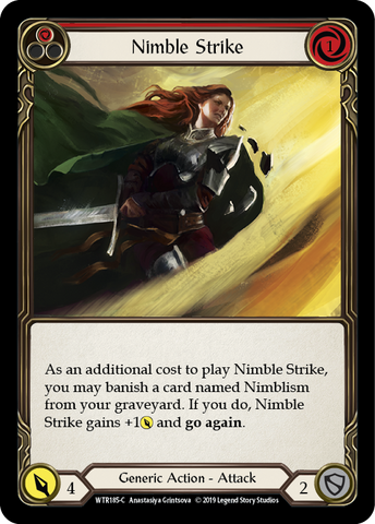 Nimble Strike (Red) [WTR185-C] (Welcome to Rathe)  Alpha Print Normal