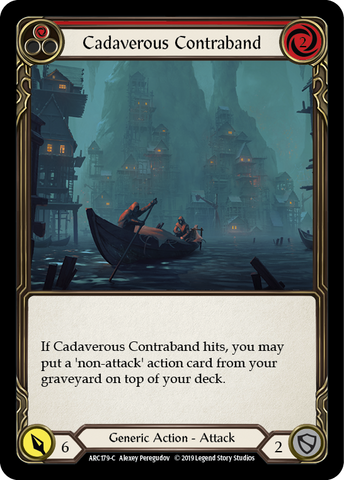 Cadaverous Contraband (Red) [ARC179-C] (Arcane Rising)  1st Edition Normal