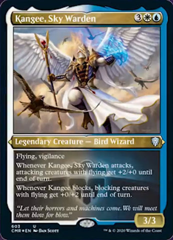 Kangee, Sky Warden (Etched) [Commander Legends]