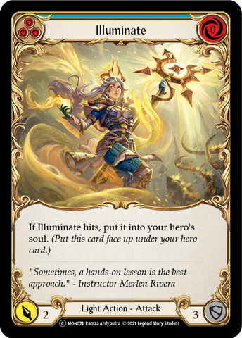 Illuminate (Blue) [U-MON074-RF] (Monarch Unlimited)  Unlimited Rainbow Foil