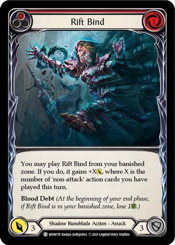 Rift Bind (Red) [MON174] (Monarch)  1st Edition Normal