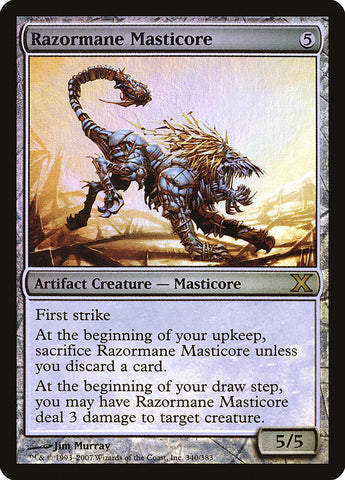 Razormane Masticore (Premium Foil) [Tenth Edition]