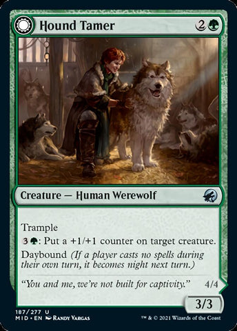 Hound Tamer // Untamed Pup [Innistrad: Midnight Hunt]