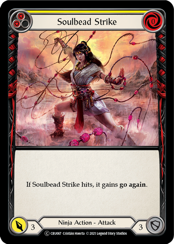 Soulbead Strike (Yellow) [U-CRU067] (Crucible of War Unlimited)  Unlimited Rainbow Foil