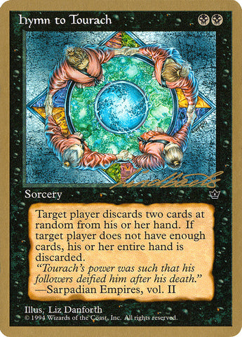 Hymn to Tourach (Circle) (Leon Lindback) [Pro Tour Collector Set]