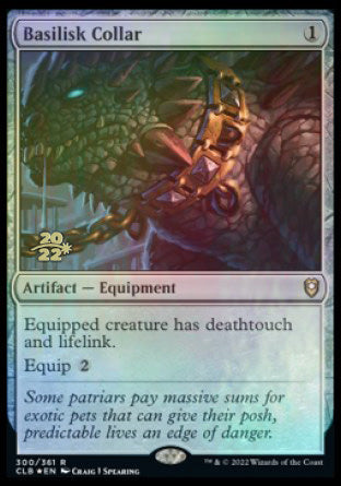 Basilisk Collar [Commander Legends: Battle for Baldur's Gate Prerelease Promos]