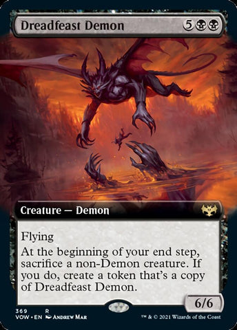 Dreadfeast Demon (Extended Art) [Innistrad: Crimson Vow]