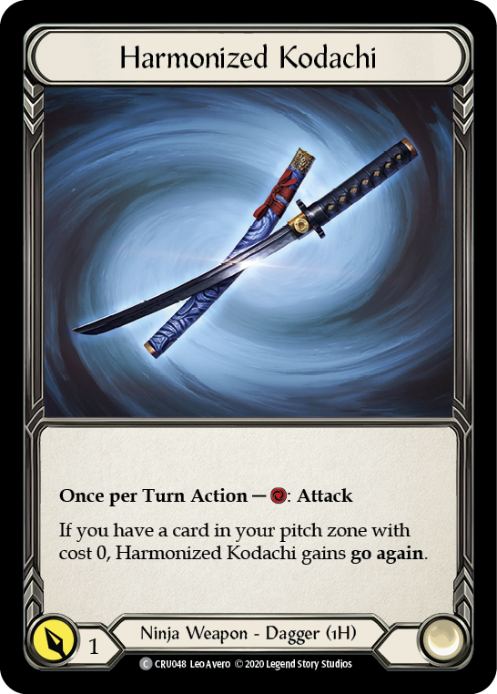 Harmonized Kodachi [CRU048] (Crucible of War)  1st Edition Normal