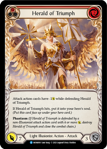 Herald of Triumph (Red) [MON008] (Monarch)  1st Edition Normal